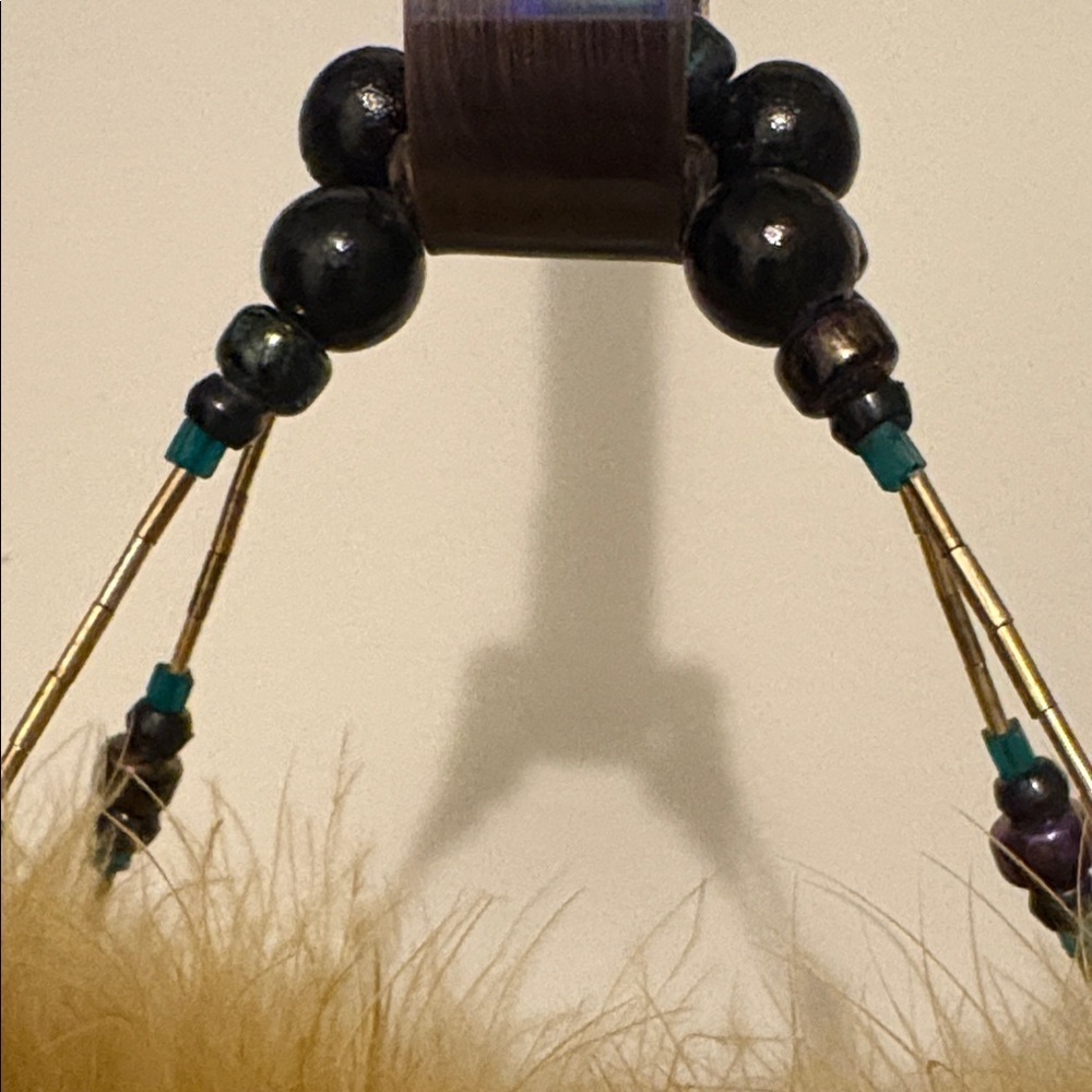 HONEY BEE. PURSE Elegant Teal and Mustard Handbag - Picture 7 of 14